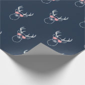 Minimalist Buck silhouette Cadeaupapier (Hoek)