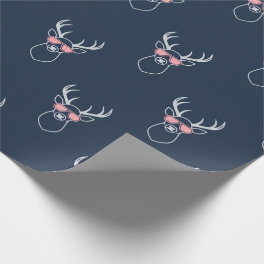 Minimalist Buck silhouette Cadeaupapier (Hoek)