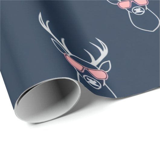 Minimalist Buck silhouette Cadeaupapier (Rol Hoek)