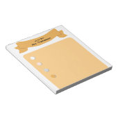 Minimalist Bullet Point Teacher Notepad Notitieblok (Schuin)