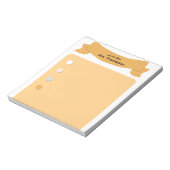 Minimalist Bullet Point Teacher Notepad Notitieblok (Linkerzijde)