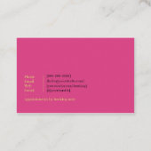 Minimalist Business Card for Hair Stylist Visitekaartje (Achterkant)