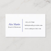 Minimalist Business Card for Professionals Visitekaartje (Voorkant)