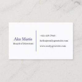Minimalist Business Card for Professionals Visitekaartje