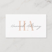 Minimalist business card for your business white visitekaartje (Voorkant)