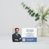 Minimalist Business Card QR Code Social Medias Visitekaartje (Staand voorkant)