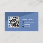 Minimalist Business Card QR Code Social Medias Visitekaartje (Achterkant)