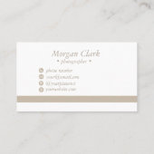 Minimalist Business Card Visitekaartje (Achterkant)