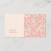 Minimalist Business Cards in boho floral style. Visitekaartje (Voorkant)