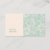 Minimalist Business Cards in boho floral style. Visitekaartje (Voorkant)