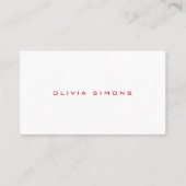 Minimalist Business Cards Visitekaartje (Voorkant)