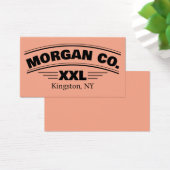 Minimalist Business Logo Label Clothing Visitekaartje (Bureau)