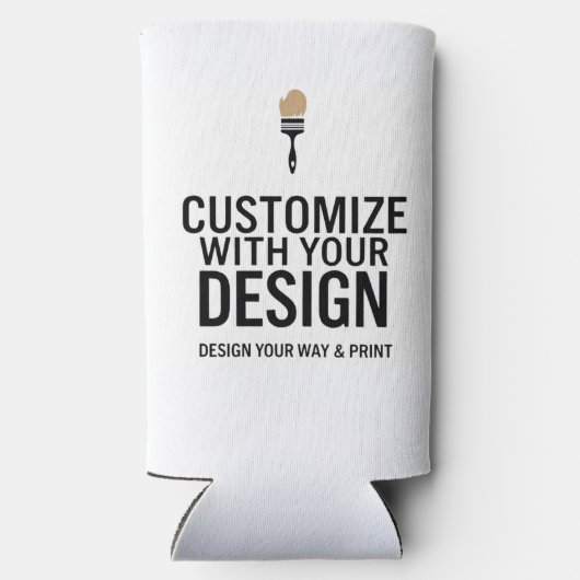 Minimalist Business Office Promotional Blank Seltzer Blikjeskoeler (Achterkant)