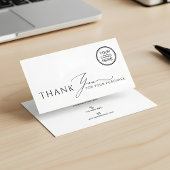 Minimalist Business Thank You Packaging Insert Visitekaartje