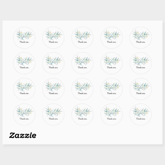 Minimalist Business Thank You Sticker (Vel)