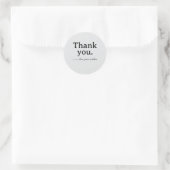 Minimalist Business Thank You Sticker (Tas)
