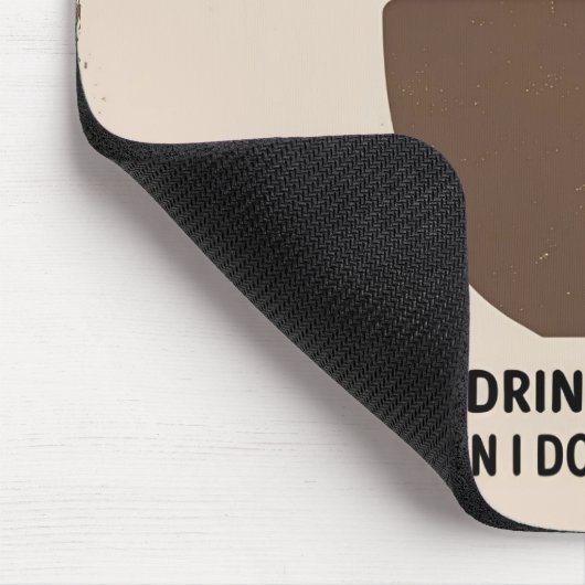 Minimalist “But First, Coffee” Mousepad – Stylish  Muismat (Hoek)