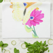 Minimalist Butterfly and Flowers 'Simple Things'  Theedoek (Gevouwen)