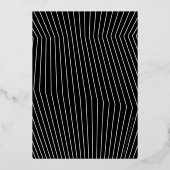 MINIMALIST Calligrafiekeriek 21-jarig goud Foi Folie Uitnodiging (Achterkant)