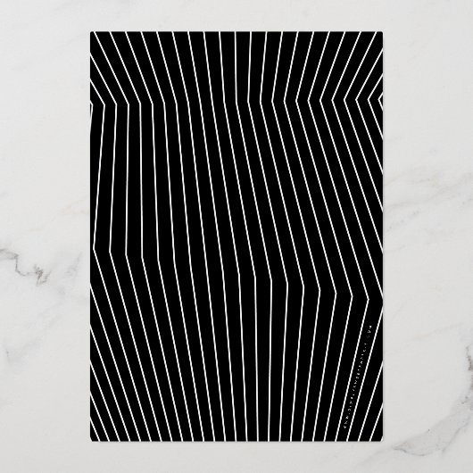 MINIMALIST Calligrafiekeriek 50ste verjaardagsgoud Folie Uitnodiging (Achterkant)