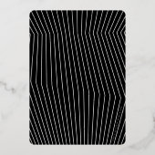 MINIMALIST Calligrafiekeriek 60ste verjaardagsgoud Folie Uitnodiging (Achterkant)