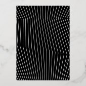 MINIMALIST Calligrafietechiek 30e verjaardag goud Folie Uitnodiging (Achterkant)