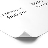 Minimalist Calligraphy Wedding Welcome Poster (Hoek)