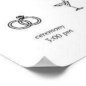 Minimalist Calligraphy Wedding Welcome Poster (Hoek)