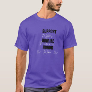 Minimalist Cancer Survivor Support T-shirt voor Un