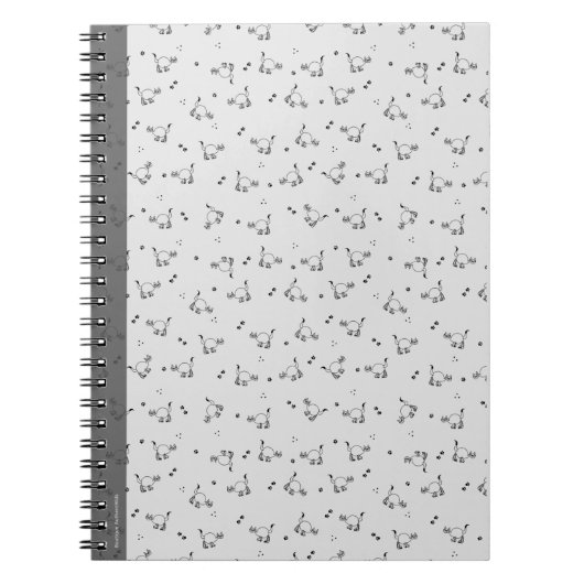Minimalist Cat Line Art Notebook Notitieboek (Voorkant)