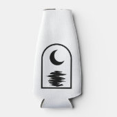 Minimalist Celestial Moon and Water Flesjeskoeler (Voorkant)