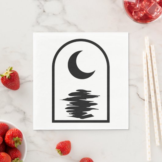Minimalist Celestial Moon and Water Servet (Insitu)