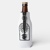 Minimalist Celestial Sun and water Flesjeskoeler (Fles Achterkant)