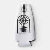 Minimalist Celestial Sun and water Flesjeskoeler (Achterkant)