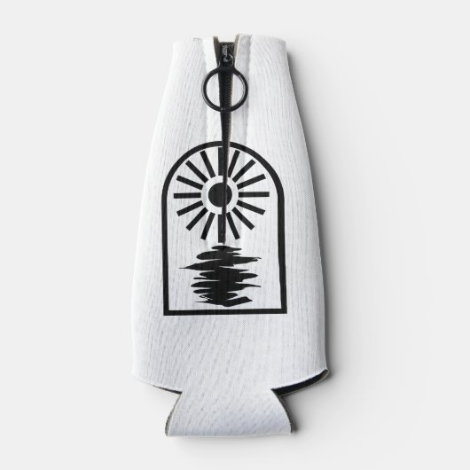 Minimalist Celestial Sun and water Flesjeskoeler (Achterkant)