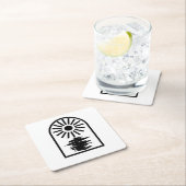 Minimalist Celestial Sun and water Kartonnen Onderzetters (Insitu)