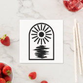 Minimalist Celestial Sun and water Servet (Insitu)