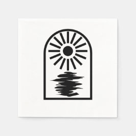 Minimalist Celestial Sun and water Servet