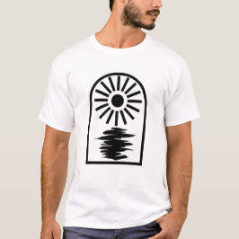 Minimalist Celestial Sun and water T-shirt
