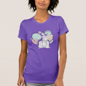 Minimalist Cello Player Pastel Heart Sketch T-shirt (Voorkant)