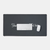 Minimalist Charcoal Grey Grainy Texture Bureaumat (Keyboard & Muis)