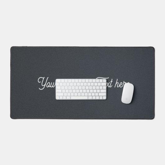 Minimalist Charcoal Grey Grainy Texture Bureaumat (Keyboard & Muis)
