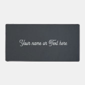 Minimalist Charcoal Grey Grainy Texture Bureaumat (Voorkant)