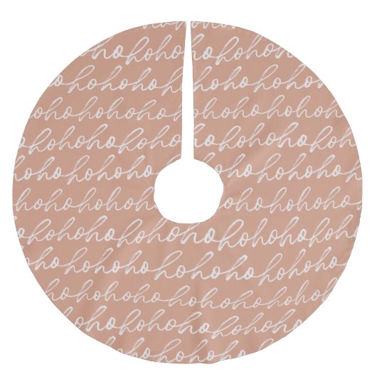 Minimalist Cheer with Cursive Whimsy Kerstboom Rok (Voorkant)