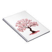 Minimalist Cherry Blossom Tree Notebook Notitieboek (Rechterzijde)