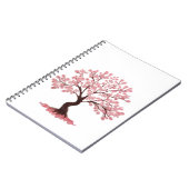 Minimalist Cherry Blossom Tree Notebook Notitieboek (Linkerzijde)