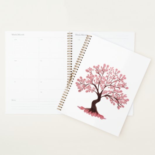 Minimalist Cherry Blossom Tree  Planner (Display)