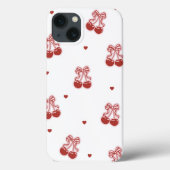 Minimalist Cherry Bow Phone Case iPhone/iPad case (Achterkant)