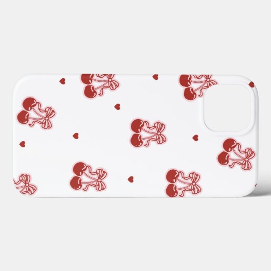 Minimalist Cherry Bow Phone Case iPhone/iPad case (Achterkant (horizontaal))