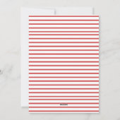 Minimalist Chic Holiday Photo Card | Red Feestdagenkaart (Achterkant)